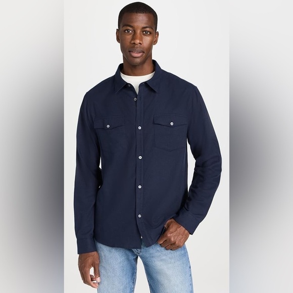 Eddie Bauer Soft Brushed Cotton Chore Shirt - Picture 1 of 7